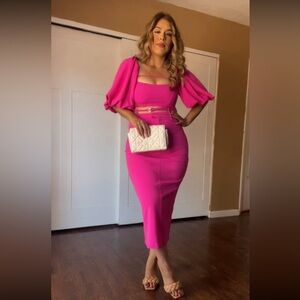 Zara pink two piece set. Top is Medium and skirt is large.